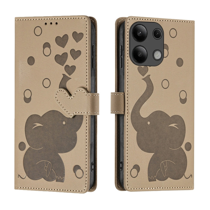 Funda de cuero para teléfono con estampado de elefante de dibujos animados, For Redmi A4 5G, For Redmi Note 14 5G, For Redmi Note 14 Pro 5G, For Redmi 14C 4G, For Redmi 13 4G / 5G, For Redmi Note 13 Pro 4G, For Redmi Note 13 4G, For Redmi Note 13 Pro 5...
