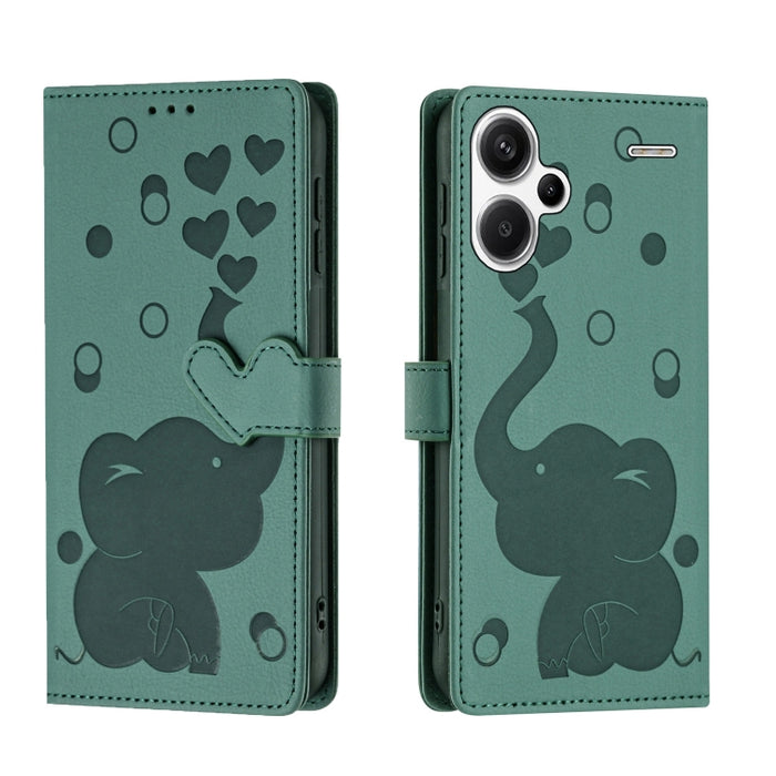 Funda de cuero para teléfono con estampado de elefante de dibujos animados, For Redmi A4 5G, For Redmi Note 14 5G, For Redmi Note 14 Pro 5G, For Redmi 14C 4G, For Redmi 13 4G / 5G, For Redmi Note 13 Pro 4G, For Redmi Note 13 4G, For Redmi Note 13 Pro 5...