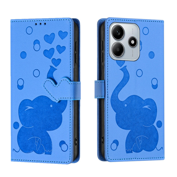 Funda de cuero para teléfono con estampado de elefante de dibujos animados, For Redmi A4 5G, For Redmi Note 14 5G, For Redmi Note 14 Pro 5G, For Redmi 14C 4G, For Redmi 13 4G / 5G, For Redmi Note 13 Pro 4G, For Redmi Note 13 4G, For Redmi Note 13 Pro 5...