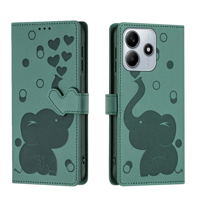 Funda de cuero para teléfono con estampado de elefante de dibujos animados, For Redmi A4 5G, For Redmi Note 14 5G, For Redmi Note 14 Pro 5G, For Redmi 14C 4G, For Redmi 13 4G / 5G, For Redmi Note 13 Pro 4G, For Redmi Note 13 4G, For Redmi Note 13 Pro 5...