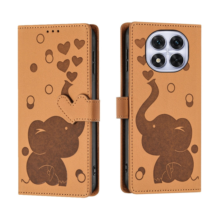 Funda de cuero para teléfono con estampado de elefante de dibujos animados, For Redmi A4 5G, For Redmi Note 14 5G, For Redmi Note 14 Pro 5G, For Redmi 14C 4G, For Redmi 13 4G / 5G, For Redmi Note 13 Pro 4G, For Redmi Note 13 4G, For Redmi Note 13 Pro 5...
