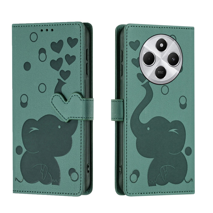 Funda de cuero para teléfono con estampado de elefante de dibujos animados, For Redmi A4 5G, For Redmi Note 14 5G, For Redmi Note 14 Pro 5G, For Redmi 14C 4G, For Redmi 13 4G / 5G, For Redmi Note 13 Pro 4G, For Redmi Note 13 4G, For Redmi Note 13 Pro 5...