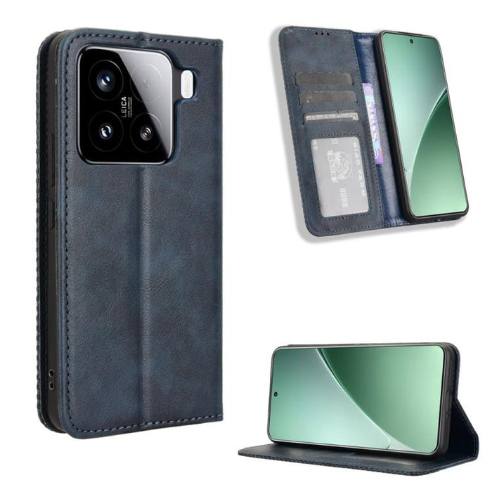 Funda de cuero para teléfono con textura retro y hebilla magnética, For Xiaomi 17T 5G, For Xiaomi 17 Ultra, For Xiaomi 17 Pro Max, For Xiaomi 17 Pro, For Xiaomi 17, For Xiaomi Poco M7 4G 171mm, For Xiaomi 15T Pro 5G, For Xiaomi Civi 5 Pro 5G           ...