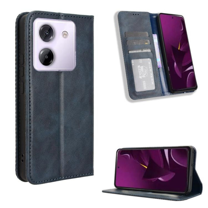Funda de cuero para teléfono con textura retro y hebilla magnética, For Xiaomi 17T 5G, For Xiaomi 17 Ultra, For Xiaomi 17 Pro Max, For Xiaomi 17 Pro, For Xiaomi 17, For Xiaomi Poco M7 4G 171mm, For Xiaomi 15T Pro 5G, For Xiaomi Civi 5 Pro 5G           ...