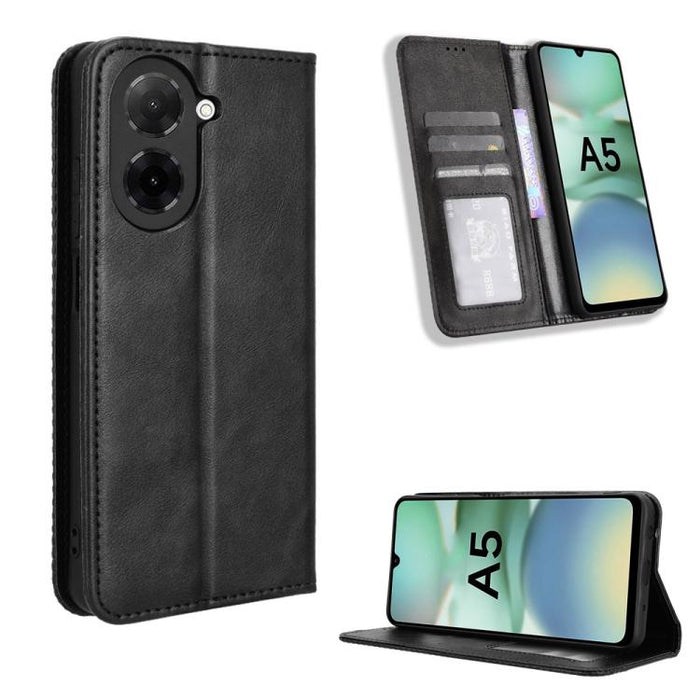 Funda de cuero para teléfono con textura retro y hebilla magnética, For Xiaomi 17T 5G, For Xiaomi 17 Ultra, For Xiaomi 17 Pro Max, For Xiaomi 17 Pro, For Xiaomi 17, For Xiaomi Poco M7 4G 171mm, For Xiaomi 15T Pro 5G, For Xiaomi Civi 5 Pro 5G           ...