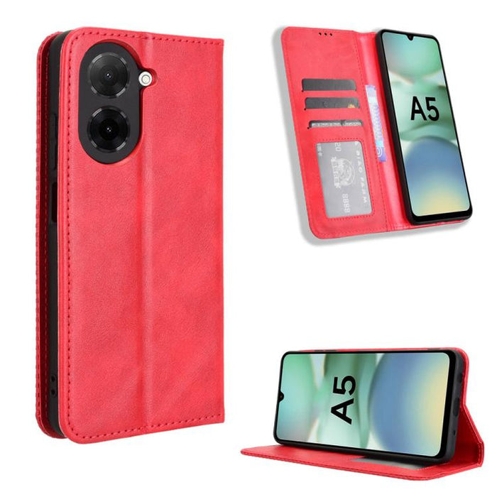Funda de cuero para teléfono con textura retro y hebilla magnética, For Xiaomi 17T 5G, For Xiaomi 17 Ultra, For Xiaomi 17 Pro Max, For Xiaomi 17 Pro, For Xiaomi 17, For Xiaomi Poco M7 4G 171mm, For Xiaomi 15T Pro 5G, For Xiaomi Civi 5 Pro 5G           ...