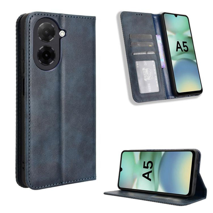 Funda de cuero para teléfono con textura retro y hebilla magnética, For Xiaomi 17T 5G, For Xiaomi 17 Ultra, For Xiaomi 17 Pro Max, For Xiaomi 17 Pro, For Xiaomi 17, For Xiaomi Poco M7 4G 171mm, For Xiaomi 15T Pro 5G, For Xiaomi Civi 5 Pro 5G           ...