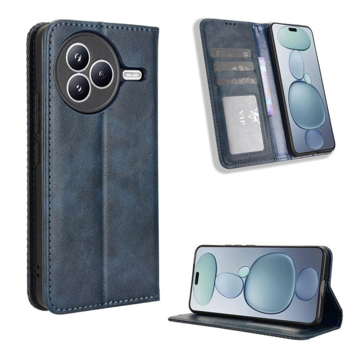Funda de cuero para teléfono con textura retro y hebilla magnética, For Xiaomi 17T 5G, For Xiaomi 17 Ultra, For Xiaomi 17 Pro Max, For Xiaomi 17 Pro, For Xiaomi 17, For Xiaomi Poco M7 4G 171mm, For Xiaomi 15T Pro 5G, For Xiaomi Civi 5 Pro 5G           ...