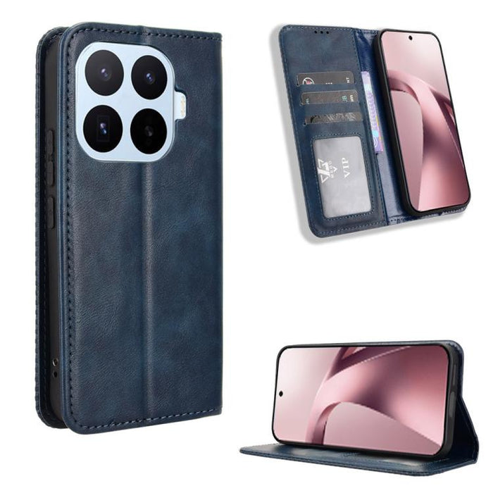 Funda de cuero para teléfono con textura retro y hebilla magnética, For Xiaomi 17T 5G, For Xiaomi 17 Ultra, For Xiaomi 17 Pro Max, For Xiaomi 17 Pro, For Xiaomi 17, For Xiaomi Poco M7 4G 171mm, For Xiaomi 15T Pro 5G, For Xiaomi Civi 5 Pro 5G           ...