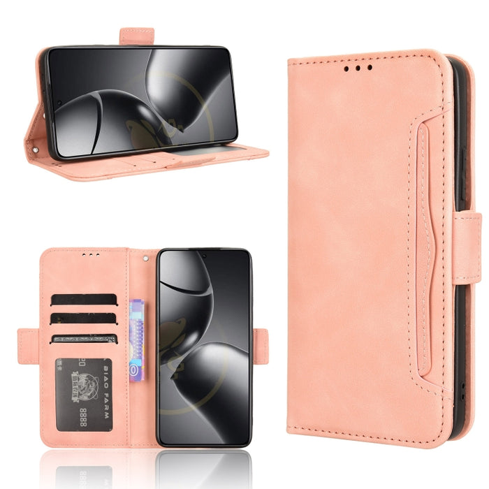 Funda de cuero para teléfono con ranuras para tarjetas y textura de piel de becerro, For Xiaomi 17T 5G, For Xiaomi 17 Ultra, For Xiaomi Poco M7 4G 171mm, For Xiaomi Civi 5 Pro 5G, For Xiaomi Poco C71 / Redmi A5 4G 171.7mm                               ...