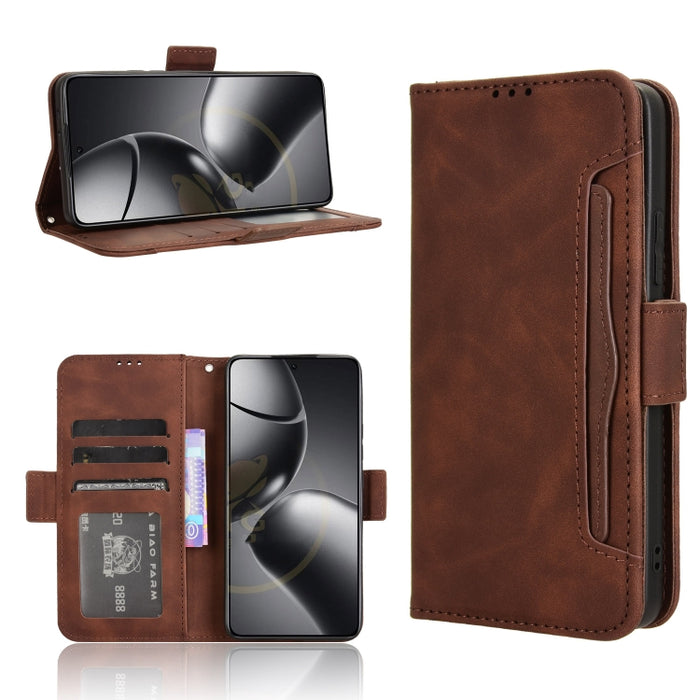 Funda de cuero para teléfono con ranuras para tarjetas y textura de piel de becerro, For Xiaomi 17T 5G, For Xiaomi 17 Ultra, For Xiaomi Poco M7 4G 171mm, For Xiaomi Civi 5 Pro 5G, For Xiaomi Poco C71 / Redmi A5 4G 171.7mm                               ...