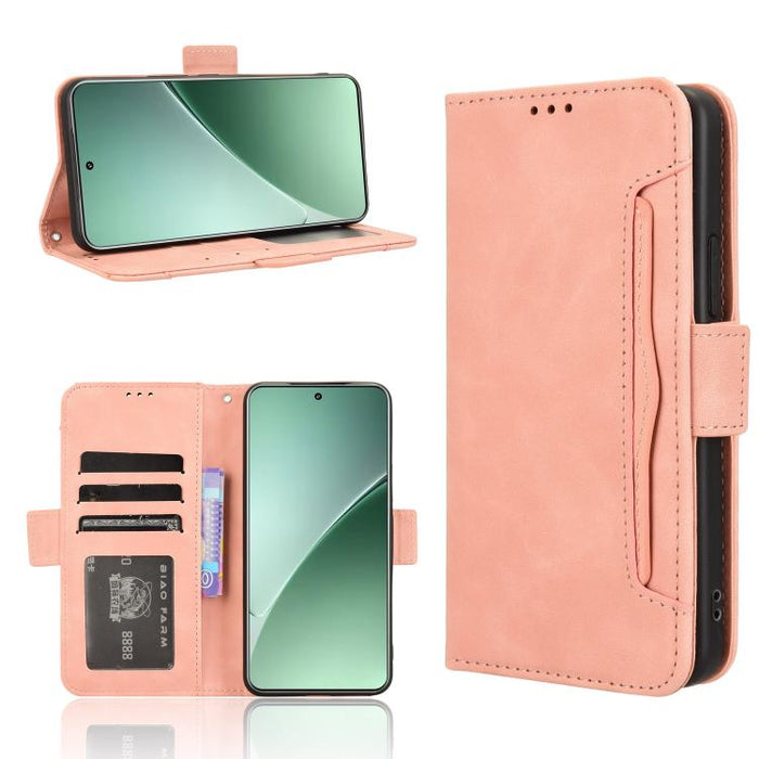 Funda de cuero para teléfono con ranuras para tarjetas y textura de piel de becerro, For Xiaomi 17T 5G, For Xiaomi 17 Ultra, For Xiaomi Poco M7 4G 171mm, For Xiaomi Civi 5 Pro 5G, For Xiaomi Poco C71 / Redmi A5 4G 171.7mm                               ...