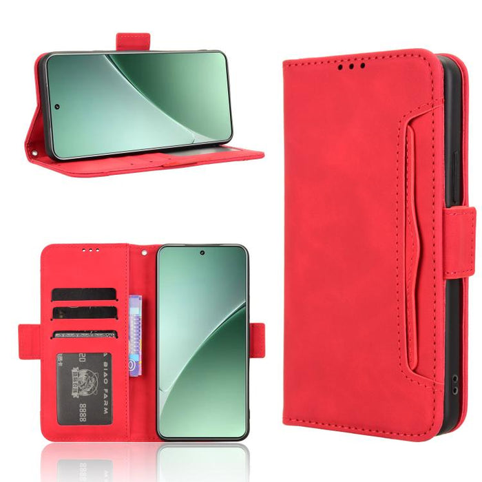 Funda de cuero para teléfono con ranuras para tarjetas y textura de piel de becerro, For Xiaomi 17T 5G, For Xiaomi 17 Ultra, For Xiaomi Poco M7 4G 171mm, For Xiaomi Civi 5 Pro 5G, For Xiaomi Poco C71 / Redmi A5 4G 171.7mm                               ...