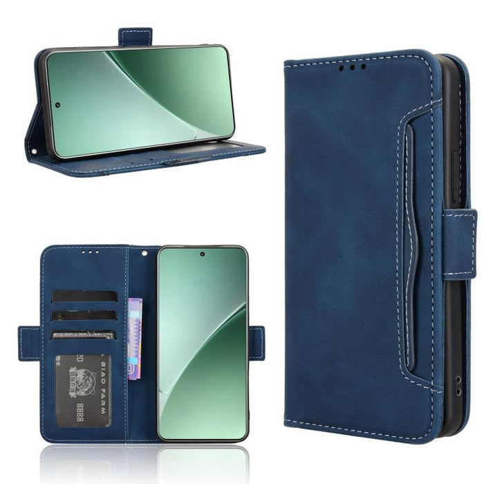 Funda de cuero para teléfono con ranuras para tarjetas y textura de piel de becerro, For Xiaomi 17T 5G, For Xiaomi 17 Ultra, For Xiaomi Poco M7 4G 171mm, For Xiaomi Civi 5 Pro 5G, For Xiaomi Poco C71 / Redmi A5 4G 171.7mm                               ...