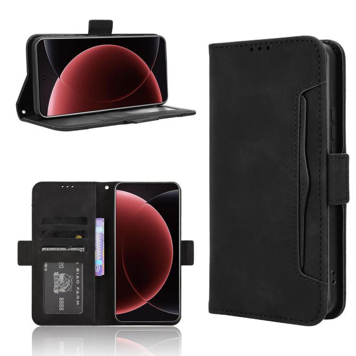 Funda de cuero para teléfono con ranuras para tarjetas y textura de piel de becerro, For Xiaomi 17T 5G, For Xiaomi 17 Ultra, For Xiaomi Poco M7 4G 171mm, For Xiaomi Civi 5 Pro 5G, For Xiaomi Poco C71 / Redmi A5 4G 171.7mm                               ...
