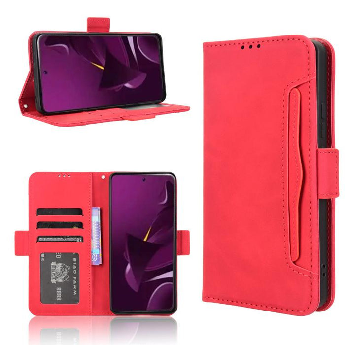 Funda de cuero para teléfono con ranuras para tarjetas y textura de piel de becerro, For Xiaomi 17T 5G, For Xiaomi 17 Ultra, For Xiaomi Poco M7 4G 171mm, For Xiaomi Civi 5 Pro 5G, For Xiaomi Poco C71 / Redmi A5 4G 171.7mm                               ...
