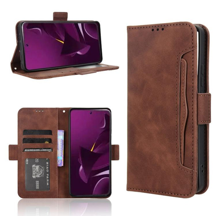Funda de cuero para teléfono con ranuras para tarjetas y textura de piel de becerro, For Xiaomi 17T 5G, For Xiaomi 17 Ultra, For Xiaomi Poco M7 4G 171mm, For Xiaomi Civi 5 Pro 5G, For Xiaomi Poco C71 / Redmi A5 4G 171.7mm                               ...