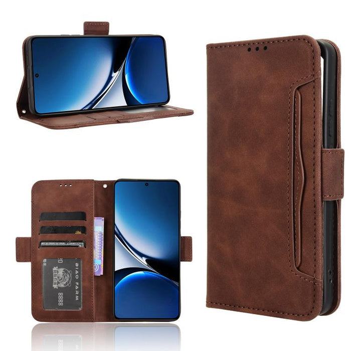 Funda de cuero para teléfono con ranuras para tarjetas y textura de piel de becerro, For Xiaomi 17T 5G, For Xiaomi 17 Ultra, For Xiaomi Poco M7 4G 171mm, For Xiaomi Civi 5 Pro 5G, For Xiaomi Poco C71 / Redmi A5 4G 171.7mm                               ...