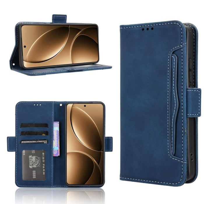 Funda de cuero para teléfono con ranuras para tarjetas y textura de piel de becerro, For Xiaomi 17T 5G, For Xiaomi 17 Ultra, For Xiaomi Poco M7 4G 171mm, For Xiaomi Civi 5 Pro 5G, For Xiaomi Poco C71 / Redmi A5 4G 171.7mm                               ...