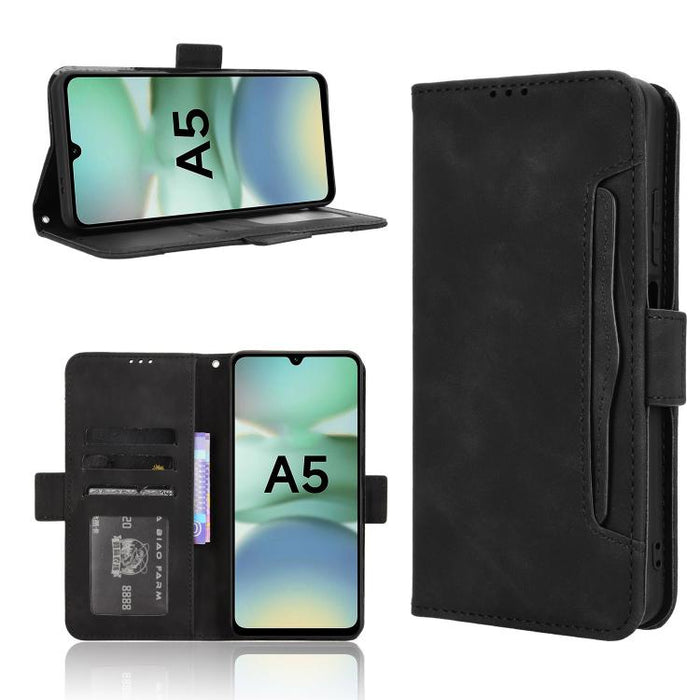 Funda de cuero para teléfono con ranuras para tarjetas y textura de piel de becerro, For Xiaomi 17T 5G, For Xiaomi 17 Ultra, For Xiaomi Poco M7 4G 171mm, For Xiaomi Civi 5 Pro 5G, For Xiaomi Poco C71 / Redmi A5 4G 171.7mm                               ...
