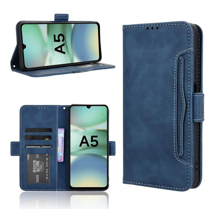 Funda de cuero para teléfono con ranuras para tarjetas y textura de piel de becerro, For Xiaomi 17T 5G, For Xiaomi 17 Ultra, For Xiaomi Poco M7 4G 171mm, For Xiaomi Civi 5 Pro 5G, For Xiaomi Poco C71 / Redmi A5 4G 171.7mm                               ...
