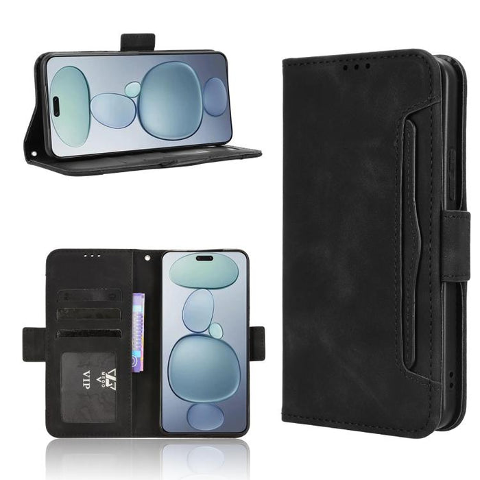 Funda de cuero para teléfono con ranuras para tarjetas y textura de piel de becerro, For Xiaomi 17T 5G, For Xiaomi 17 Ultra, For Xiaomi Poco M7 4G 171mm, For Xiaomi Civi 5 Pro 5G, For Xiaomi Poco C71 / Redmi A5 4G 171.7mm                               ...
