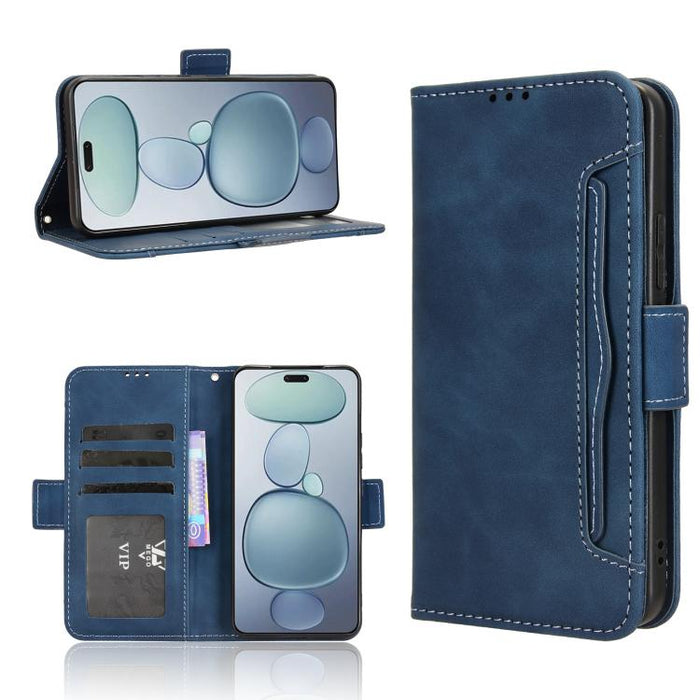 Funda de cuero para teléfono con ranuras para tarjetas y textura de piel de becerro, For Xiaomi 17T 5G, For Xiaomi 17 Ultra, For Xiaomi Poco M7 4G 171mm, For Xiaomi Civi 5 Pro 5G, For Xiaomi Poco C71 / Redmi A5 4G 171.7mm                               ...