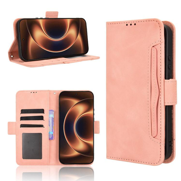 Funda de cuero para teléfono con ranuras para tarjetas y textura de piel de becerro, For Xiaomi 17T 5G, For Xiaomi 17 Ultra, For Xiaomi Poco M7 4G 171mm, For Xiaomi Civi 5 Pro 5G, For Xiaomi Poco C71 / Redmi A5 4G 171.7mm                               ...