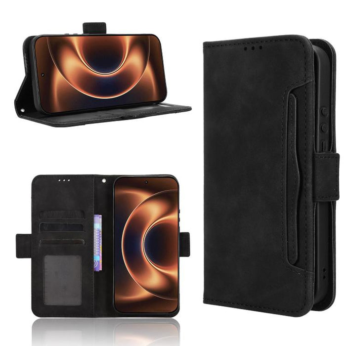 Funda de cuero para teléfono con ranuras para tarjetas y textura de piel de becerro, For Xiaomi 17T 5G, For Xiaomi 17 Ultra, For Xiaomi Poco M7 4G 171mm, For Xiaomi Civi 5 Pro 5G, For Xiaomi Poco C71 / Redmi A5 4G 171.7mm                               ...