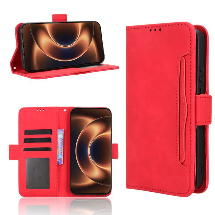 Funda de cuero para teléfono con ranuras para tarjetas y textura de piel de becerro, For Xiaomi 17T 5G, For Xiaomi 17 Ultra, For Xiaomi Poco M7 4G 171mm, For Xiaomi Civi 5 Pro 5G, For Xiaomi Poco C71 / Redmi A5 4G 171.7mm                               ...