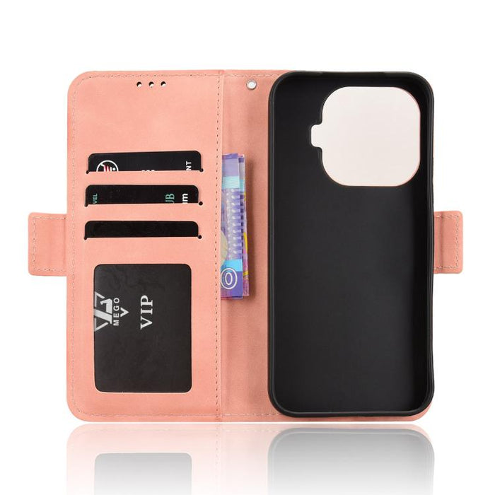 Funda de cuero para teléfono con ranuras para tarjetas y textura de piel de becerro, For Xiaomi 17T 5G, For Xiaomi 17 Ultra, For Xiaomi Poco M7 4G 171mm, For Xiaomi Civi 5 Pro 5G, For Xiaomi Poco C71 / Redmi A5 4G 171.7mm                               ...
