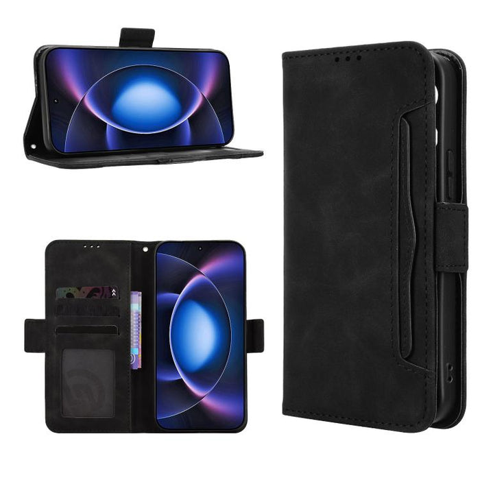 Funda de cuero para teléfono con ranuras para tarjetas y textura de piel de becerro, For Xiaomi 17T 5G, For Xiaomi 17 Ultra, For Xiaomi Poco M7 4G 171mm, For Xiaomi Civi 5 Pro 5G, For Xiaomi Poco C71 / Redmi A5 4G 171.7mm                               ...