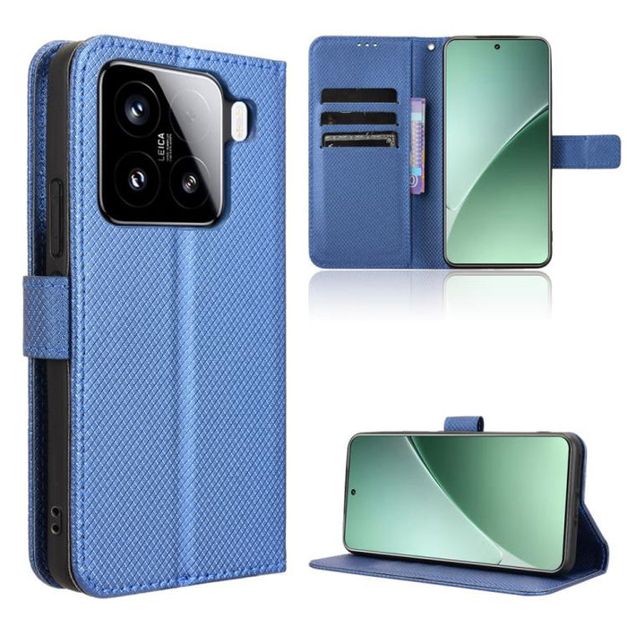 Funda de cuero para teléfono con textura de diamante, For Xiaomi 17 Ultra, For Xiaomi Poco M7 4G 171mm, For Xiaomi Civi 5 Pro 5G, For Xiaomi Poco C71 / Redmi A5 4G 171.7mm, For Xiaomi Poco F7 Pro 5G / F7 Ultra, For Xiaomi 15 Ultra                      ...