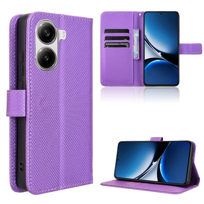 Funda de cuero para teléfono con textura de diamante, For Xiaomi 17 Ultra, For Xiaomi Poco M7 4G 171mm, For Xiaomi Civi 5 Pro 5G, For Xiaomi Poco C71 / Redmi A5 4G 171.7mm, For Xiaomi Poco F7 Pro 5G / F7 Ultra, For Xiaomi 15 Ultra                      ...