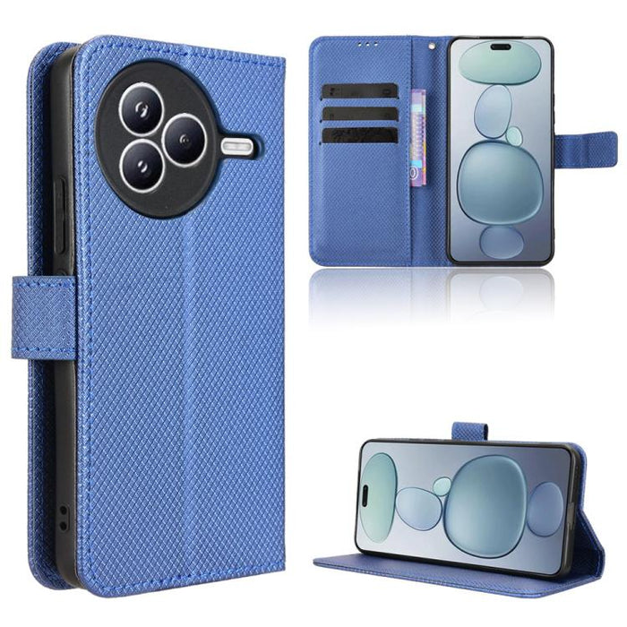 Funda de cuero para teléfono con textura de diamante, For Xiaomi 17 Ultra, For Xiaomi Poco M7 4G 171mm, For Xiaomi Civi 5 Pro 5G, For Xiaomi Poco C71 / Redmi A5 4G 171.7mm, For Xiaomi Poco F7 Pro 5G / F7 Ultra, For Xiaomi 15 Ultra                      ...