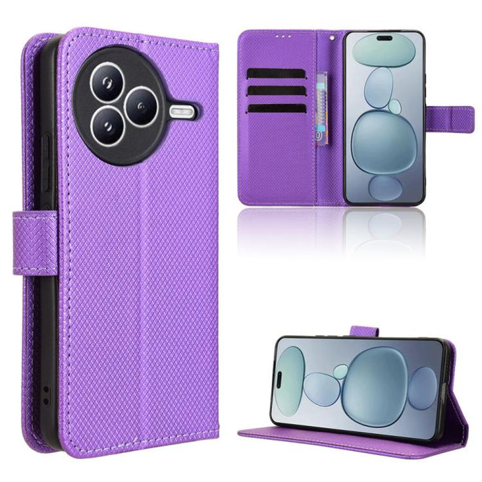 Funda de cuero para teléfono con textura de diamante, For Xiaomi 17 Ultra, For Xiaomi Poco M7 4G 171mm, For Xiaomi Civi 5 Pro 5G, For Xiaomi Poco C71 / Redmi A5 4G 171.7mm, For Xiaomi Poco F7 Pro 5G / F7 Ultra, For Xiaomi 15 Ultra                      ...