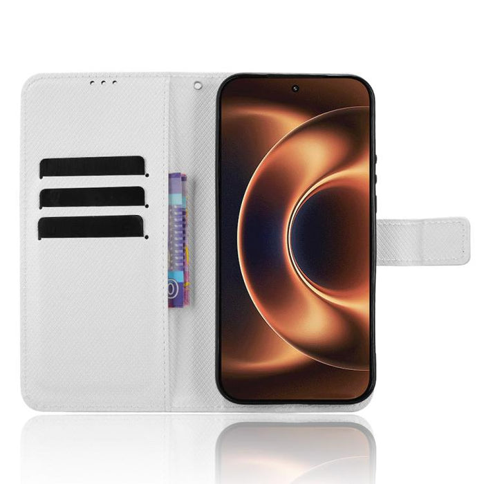 Funda de cuero para teléfono con textura de diamante, For Xiaomi 17 Ultra, For Xiaomi Poco M7 4G 171mm, For Xiaomi Civi 5 Pro 5G, For Xiaomi Poco C71 / Redmi A5 4G 171.7mm, For Xiaomi Poco F7 Pro 5G / F7 Ultra, For Xiaomi 15 Ultra                      ...
