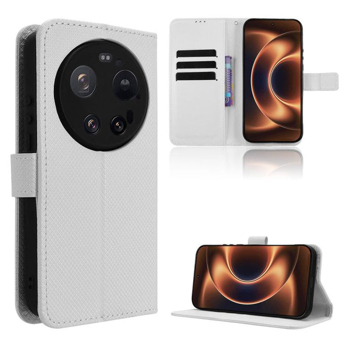 Funda de cuero para teléfono con textura de diamante, For Xiaomi 17 Ultra, For Xiaomi Poco M7 4G 171mm, For Xiaomi Civi 5 Pro 5G, For Xiaomi Poco C71 / Redmi A5 4G 171.7mm, For Xiaomi Poco F7 Pro 5G / F7 Ultra, For Xiaomi 15 Ultra                      ...