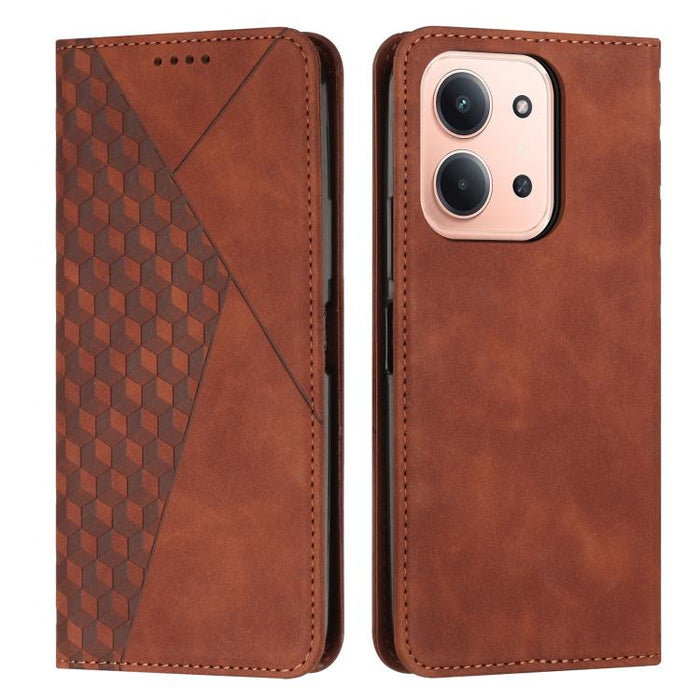 Funda de cuero magnética para teléfono con tacto de piel y empalme de diamantes, For Redmi 15a 5G, For Redmi A7 Pro 4G 171mm, For Redmi Turbo 5 Max / Poco X8 Pro Max 5G, For Redmi Turbo 5 / Poco X8 Pro 5G, For Redmi Note 15 Pro+ 5G Global 163.3mm      ...