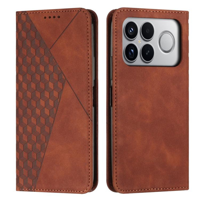 Funda de cuero magnética para teléfono con tacto de piel y empalme de diamantes, For Redmi 15a 5G, For Redmi A7 Pro 4G 171mm, For Redmi Turbo 5 Max / Poco X8 Pro Max 5G, For Redmi Turbo 5 / Poco X8 Pro 5G, For Redmi Note 15 Pro+ 5G Global 163.3mm      ...