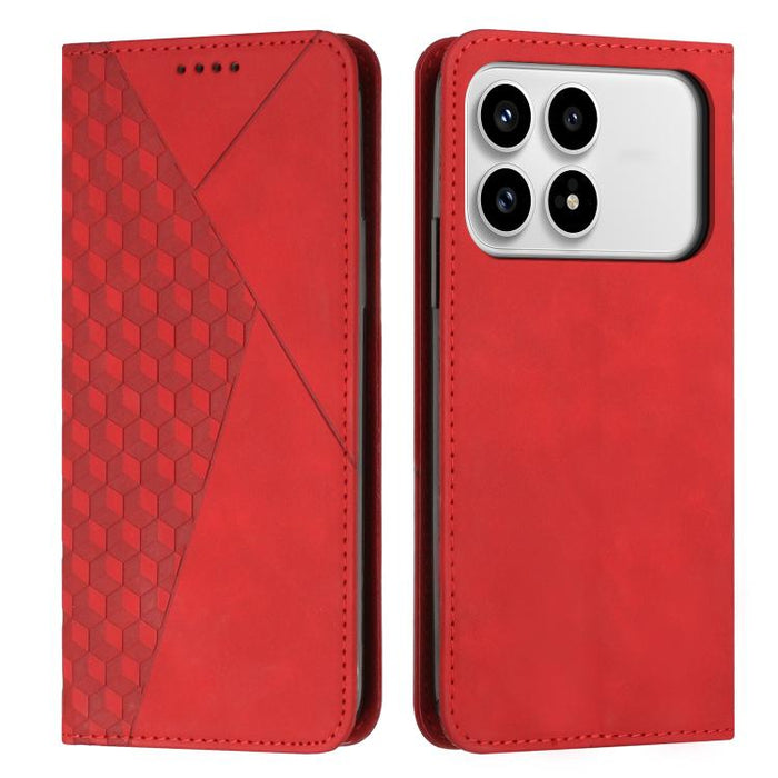 Funda de cuero magnética para teléfono con tacto de piel y empalme de diamantes, For Redmi 15a 5G, For Redmi A7 Pro 4G 171mm, For Redmi Turbo 5 Max / Poco X8 Pro Max 5G, For Redmi Turbo 5 / Poco X8 Pro 5G, For Redmi Note 15 Pro+ 5G Global 163.3mm      ...