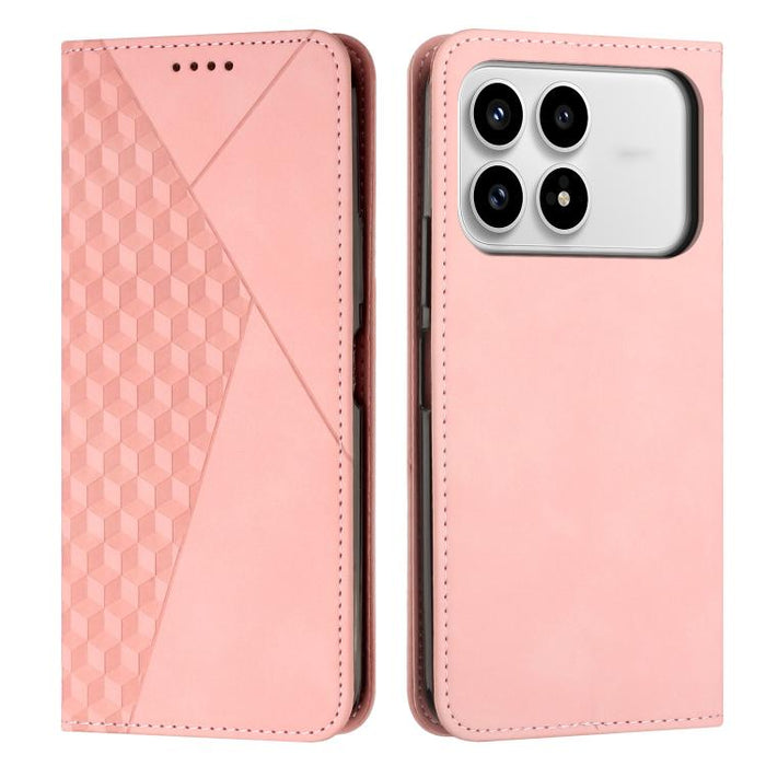 Funda de cuero magnética para teléfono con tacto de piel y empalme de diamantes, For Redmi 15a 5G, For Redmi A7 Pro 4G 171mm, For Redmi Turbo 5 Max / Poco X8 Pro Max 5G, For Redmi Turbo 5 / Poco X8 Pro 5G, For Redmi Note 15 Pro+ 5G Global 163.3mm      ...