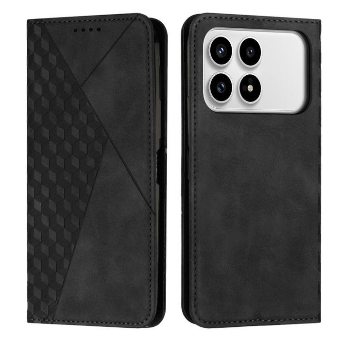 Funda de cuero magnética para teléfono con tacto de piel y empalme de diamantes, For Redmi 15a 5G, For Redmi A7 Pro 4G 171mm, For Redmi Turbo 5 Max / Poco X8 Pro Max 5G, For Redmi Turbo 5 / Poco X8 Pro 5G, For Redmi Note 15 Pro+ 5G Global 163.3mm      ...