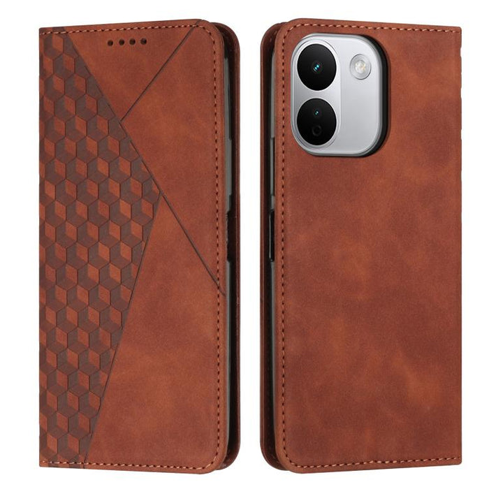 Funda de cuero magnética para teléfono con tacto de piel y empalme de diamantes, For Redmi 15a 5G, For Redmi A7 Pro 4G 171mm, For Redmi Turbo 5 Max / Poco X8 Pro Max 5G, For Redmi Turbo 5 / Poco X8 Pro 5G, For Redmi Note 15 Pro+ 5G Global 163.3mm      ...