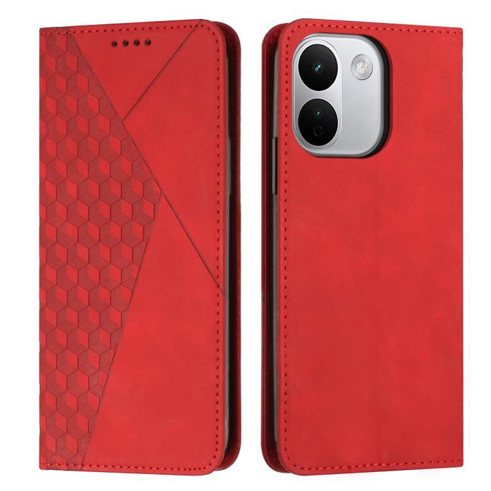 Funda de cuero magnética para teléfono con tacto de piel y empalme de diamantes, For Redmi 15a 5G, For Redmi A7 Pro 4G 171mm, For Redmi Turbo 5 Max / Poco X8 Pro Max 5G, For Redmi Turbo 5 / Poco X8 Pro 5G, For Redmi Note 15 Pro+ 5G Global 163.3mm      ...
