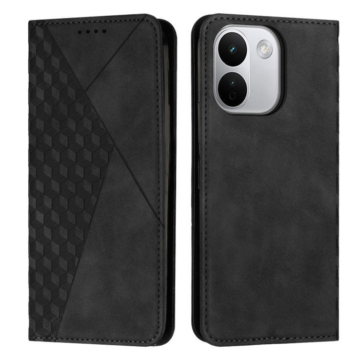 Funda de cuero magnética para teléfono con tacto de piel y empalme de diamantes, For Redmi 15a 5G, For Redmi A7 Pro 4G 171mm, For Redmi Turbo 5 Max / Poco X8 Pro Max 5G, For Redmi Turbo 5 / Poco X8 Pro 5G, For Redmi Note 15 Pro+ 5G Global 163.3mm      ...