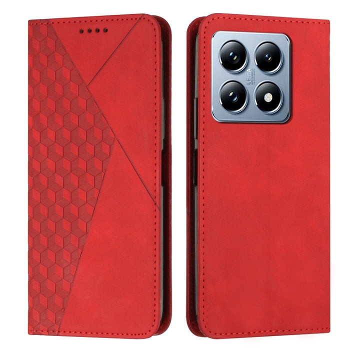 Funda de cuero magnética para teléfono con tacto de piel y empalme de diamantes, For Xiaomi 17T Pro 5G, For Xiaomi 17T 5G, For Xiaomi 17 Ultra, For Xiaomi 17 Pro Max, For Xiaomi 17 Pro, For Xiaomi 17, For Xiaomi Poco M7 4G 169mm, For Xiaomi 15T Pro    ...