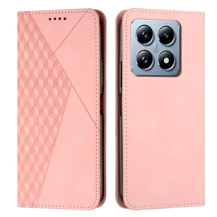 Funda de cuero magnética para teléfono con tacto de piel y empalme de diamantes, For Xiaomi 17T Pro 5G, For Xiaomi 17T 5G, For Xiaomi 17 Ultra, For Xiaomi 17 Pro Max, For Xiaomi 17 Pro, For Xiaomi 17, For Xiaomi Poco M7 4G 169mm, For Xiaomi 15T Pro    ...