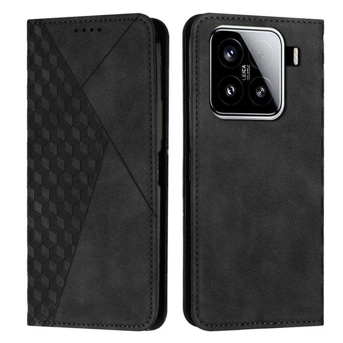 Funda de cuero magnética para teléfono con tacto de piel y empalme de diamantes, For Xiaomi 17T Pro 5G, For Xiaomi 17T 5G, For Xiaomi 17 Ultra, For Xiaomi 17 Pro Max, For Xiaomi 17 Pro, For Xiaomi 17, For Xiaomi Poco M7 4G 169mm, For Xiaomi 15T Pro    ...