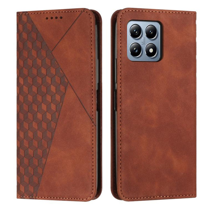Funda de cuero magnética para teléfono con tacto de piel y empalme de diamantes, For Xiaomi 17T Pro 5G, For Xiaomi 17T 5G, For Xiaomi 17 Ultra, For Xiaomi 17 Pro Max, For Xiaomi 17 Pro, For Xiaomi 17, For Xiaomi Poco M7 4G 169mm, For Xiaomi 15T Pro    ...